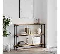 vidaXL Table console chêne sonoma 100x22,5x75 cm bois d'ingénierie 834026