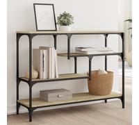 Vidaxl Table Console Chêne Sonoma 100x30x75 Cm Bois D'ingénierie Marron