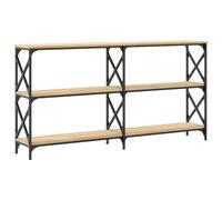 Table Console, Table d'Appoint avec Pieds, Bout de Canapé avec Rangement, Meuble d'Entrée Salon, Moderne, Chêne Sonoma Bois d'Ingénierie