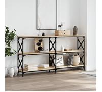 vidaXL Table console chêne sonoma 156x28x80,5 cm bois d'ingénierie 835425