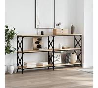 Vidaxl Table Console Chêne Sonoma 156x28x80,5 Cm Bois D'ingénierie Multicolore