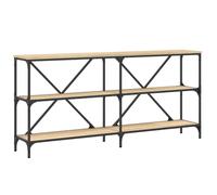 Vidaxl Table Console Chêne Sonoma 160x30x75cm Bois D'ingénierie Et Fer Multicolore