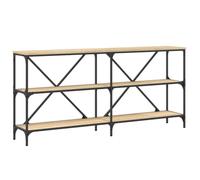 vidaXL Table Console chêne Sonoma 160x30x75cm Bois d'ingénierie et Fer