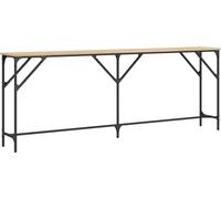 vidaXL Table console chêne Sonoma 200x29x75 cm bois composite