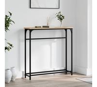Vidaxl Table Console Chêne Sonoma 75x19,5x75 Cm Bois D'ingénierie Multicolore