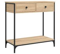 vidaXL Table console 834176 chêne Sonoma 75x34,5x75 cm bois d'ingénierie