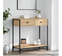 vidaXL Table console chêne sonoma 75x34,5x75 cm bois d'ingénierie 834176