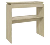 vidaXL Table console chêne Sonoma 80x30x80 cm bois composite