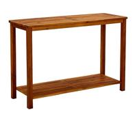 vidaXL Table console de jardin en bois d'acacia solide 110x40x75 cm Marron G
