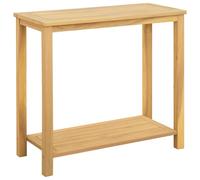 vidaXL Table Console de Jardin Acacia Clair 80 x 35 x 75 cm, Jardin, Jardinière rectangulaire, Design Rustique, Matériaux durables, Grand Espace de Rangement pour Plantes, Fleurs et légumes