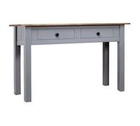vidaXL Table console Gris 110x40x72 cm Pin solide Gamme Panama 282680