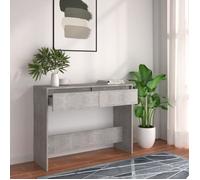 vidaXL Table console Gris béton 100 × 35 × 76,5 cm Aggloméré