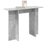vidaXL Table Console Gris béton 100 x 30 x 75 cm Bois d'ingénierie, Table d'entrée Tendance, Console Moderne à Design étroit, Accent décoratif pour Salon, Affichage Fonctionnel à la Maison