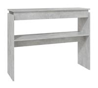 Vidaxl Table Console Gris Béton 102x30x80 Cm Aggloméré
