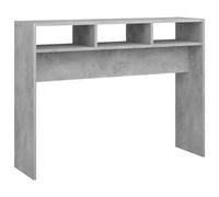 vidaXL Table Console Gris béton 105x30x80 cm Bois d'ingénierie