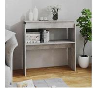vidaXL Table console Gris béton 80x30x80 cm Aggloméré