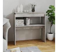 Vidaxl Table Console Gris Béton 80x30x80 Cm Aggloméré