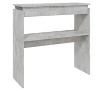 vidaXL Table console gris béton 80x30x80 cm bois composite