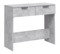 vidaXL Table console 811335, Bois d'ingénierie, Gris béton, 90x36x75 cm