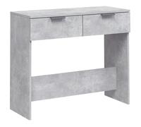 vidaXL Table console Gris béton 90x36x75 cm Bois d'ingénierie