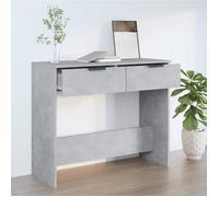 vidaXL Table console Gris béton 90x36x75 cm Bois d'ingénierie 811335