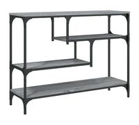 Vidaxl Table Console Sonoma Gris 100x30x75 Cm Bois D'ingénierie Marron