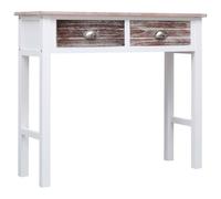 vidaXL Table console marron 90×30×77 cm bois