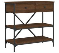 vidaXL Table console marron aspect chêne 75x34,5x75 cm Bois composite