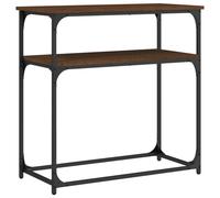 vidaXL Table console marron aspect chêne 75x35,5x75 cm Bois composite