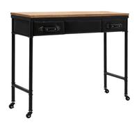 vidaXL Table Console MDF et Bois de Sapin Table d'Appoint Décor Salon Maison