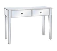 Table console miroir VIDAXL - Contemporain - Design - Argent - Verre - Bois - 106,5 x 38 x 76,5 cm
