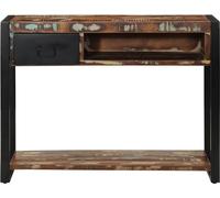 vidaXL Table Console Multicolore 100x35x75 cm Bois Massif récupération, Bout de canapé, Table de Couloir, derrière la Table de canapé, Table d'entrée