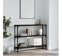 vidaXL Table console noir 100x22,5x75 cm bois d'ingénierie 834025