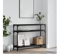 vidaXL Table console noir 100x29x75 cm bois d'ingénierie 834035