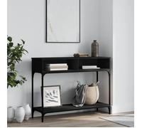 vidaXL Table console noir 100x30,5x75 cm bois d'ingénierie 833388