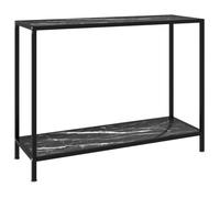 Vidaxl Table Console Noir 100x35x75 Cm Verre Trempé Noir