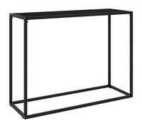 Vidaxl Table Console Noir 100x35x75 Cm Verre Trempé