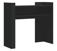 vidaXL Table console noir 100 x 35 x 90 cm bois d'ingénierie