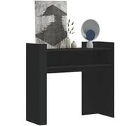vidaXL Table console noir 100 x 35 x 90 cm bois d'ingénierie