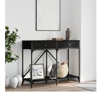 Vidaxl Table Console Noir 100x39x78,5 Cm Bois D'ingénierie Multicolore