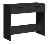 vidaXL Table console 90x36x75 cm Bois d'ingénierie Noir