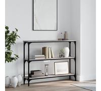 Vidaxl Table Console Sonoma Gris 100x22,5x75 Cm Bois D'ingénierie Gris