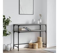 Vidaxl Table Console Sonoma Gris 100x35,5x75 Cm Bois D'ingénierie Gris