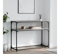 Vidaxl Table Console Sonoma Gris 100x35,5x75 Cm Bois D'ingénierie Gris