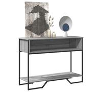 Vidaxl Table Console Sonoma Gris 100x35x74,5 Cm Bois D'ingénierie Multicolore