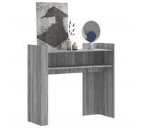 Vidaxl Table Console Sonoma Gris 100x35x90 Cm Bois D'ingénierie Marron