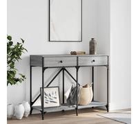 vidaXL Table console sonoma gris 100x39x78,5 cm bois d'ingénierie