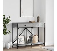 Table Console, Table d'Appoint avec Pieds, Bout de Canapé avec Rangement, Meuble d'Entrée Salon, Moderne, Sonoma Gris Bois d'Ingénierie