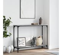 Vidaxl Table Console Sonoma Gris 101x30,5x75 Cm Bois D'ingénierie Gris