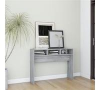 vidaXL Table console Sonoma gris 105x30x80 cm Bois d'ingénierie